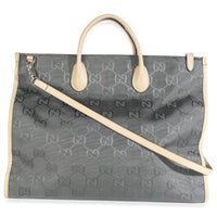 Graphite Grey Econyl Nylon Monogram Large Off The Grid Tote Bag