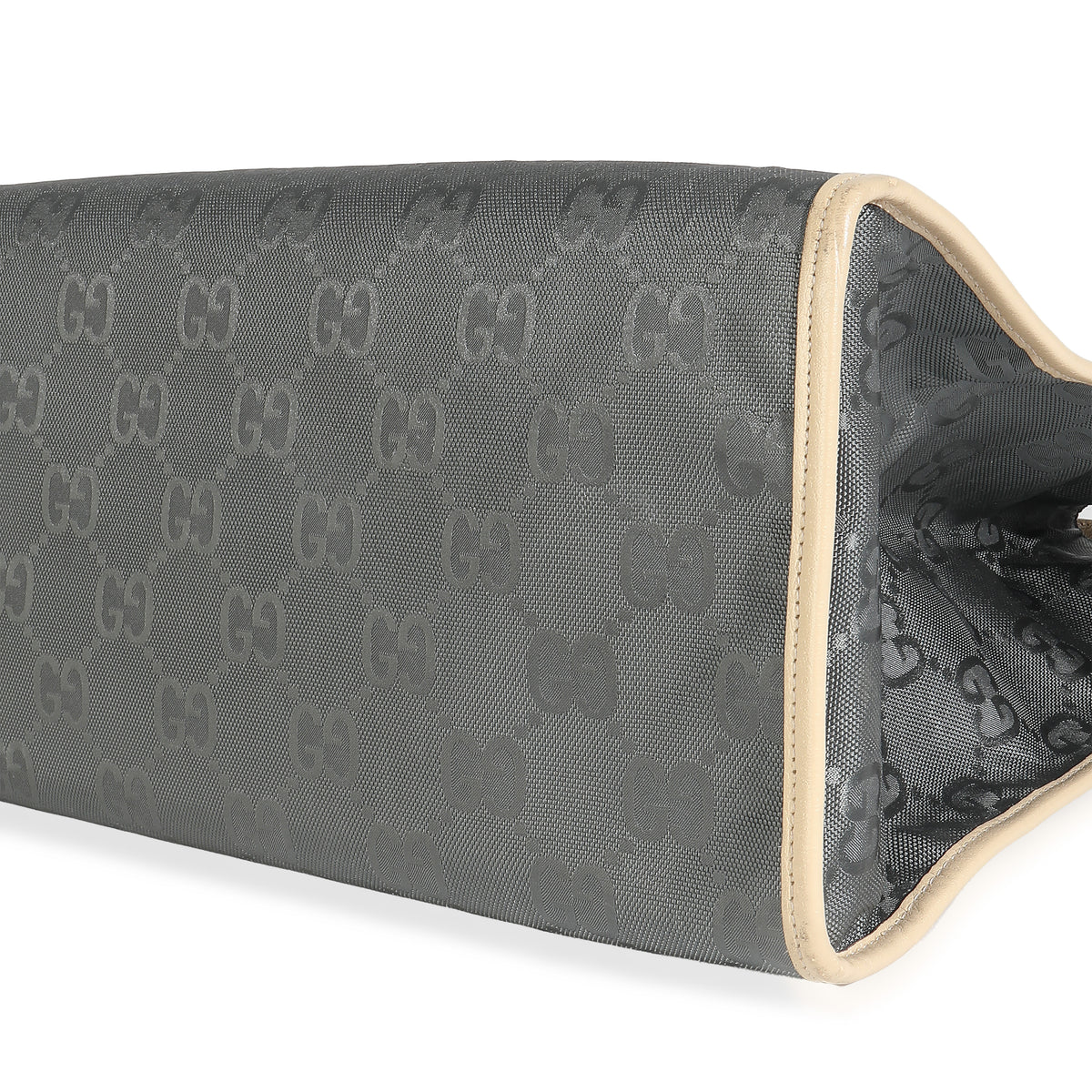 Graphite Grey Econyl Nylon Monogram Large Off The Grid Tote Bag