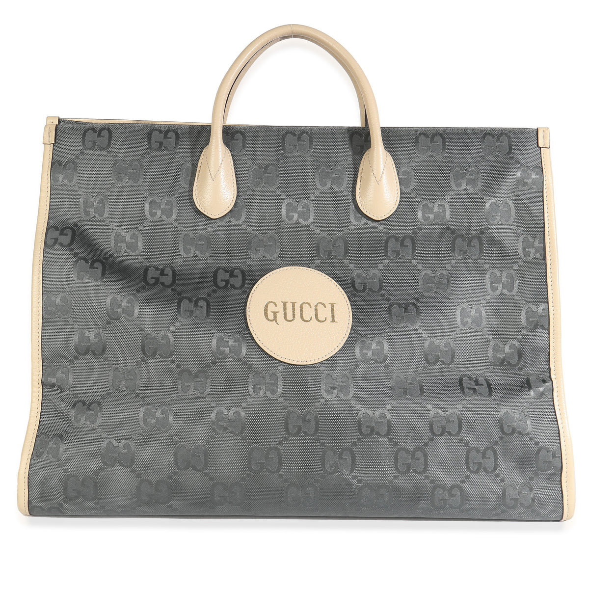Graphite Grey Econyl Nylon Monogram Large Off The Grid Tote Bag