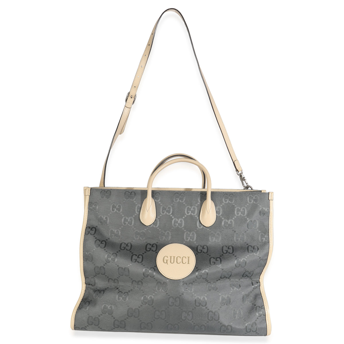 Graphite Grey Econyl Nylon Monogram Large Off The Grid Tote Bag