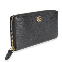 Black Dollar Calfskin GG Marmont Zip Around Wallet