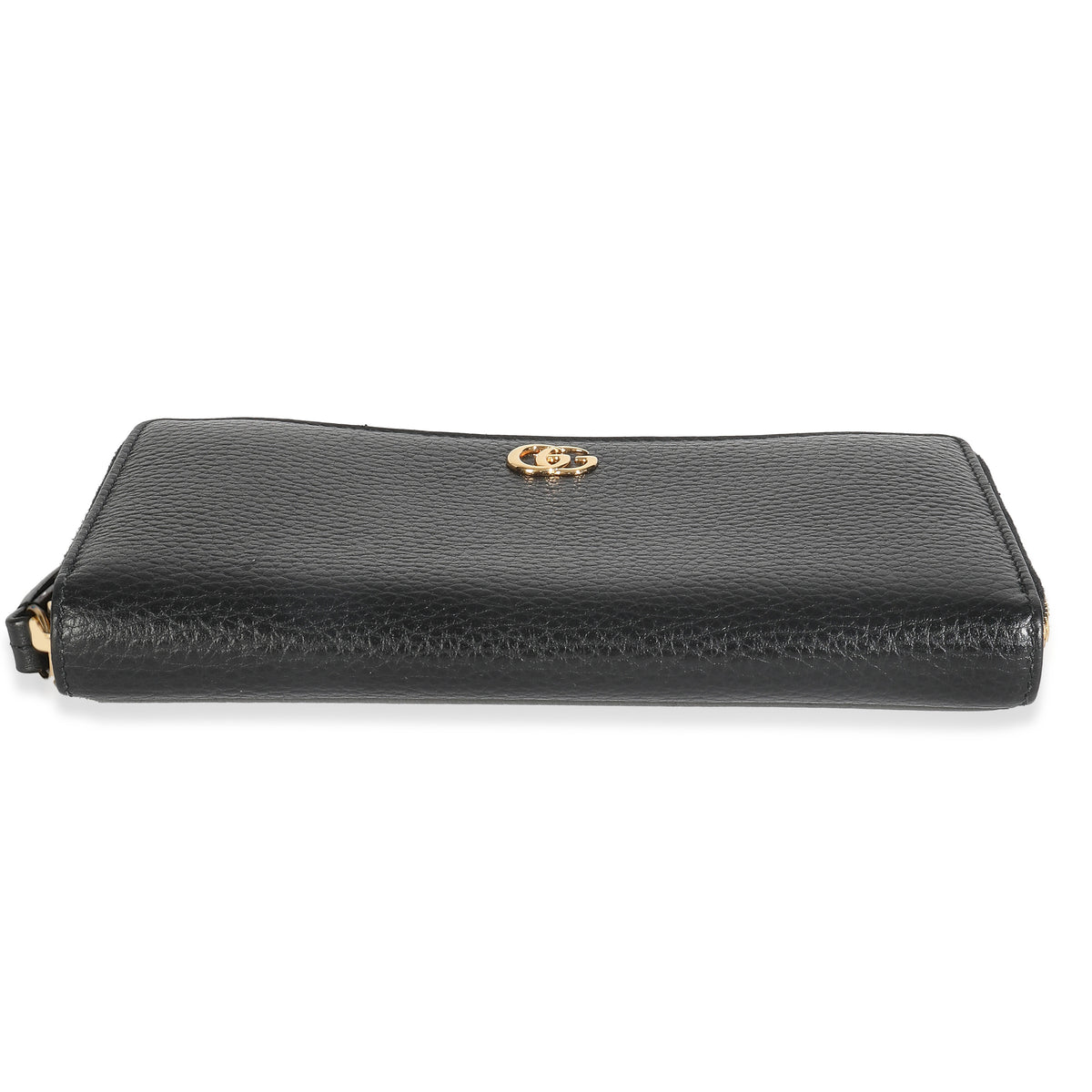 Black Dollar Calfskin GG Marmont Zip Around Wallet