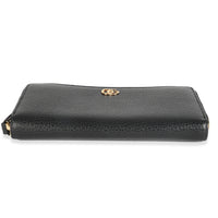 Black Dollar Calfskin GG Marmont Zip Around Wallet