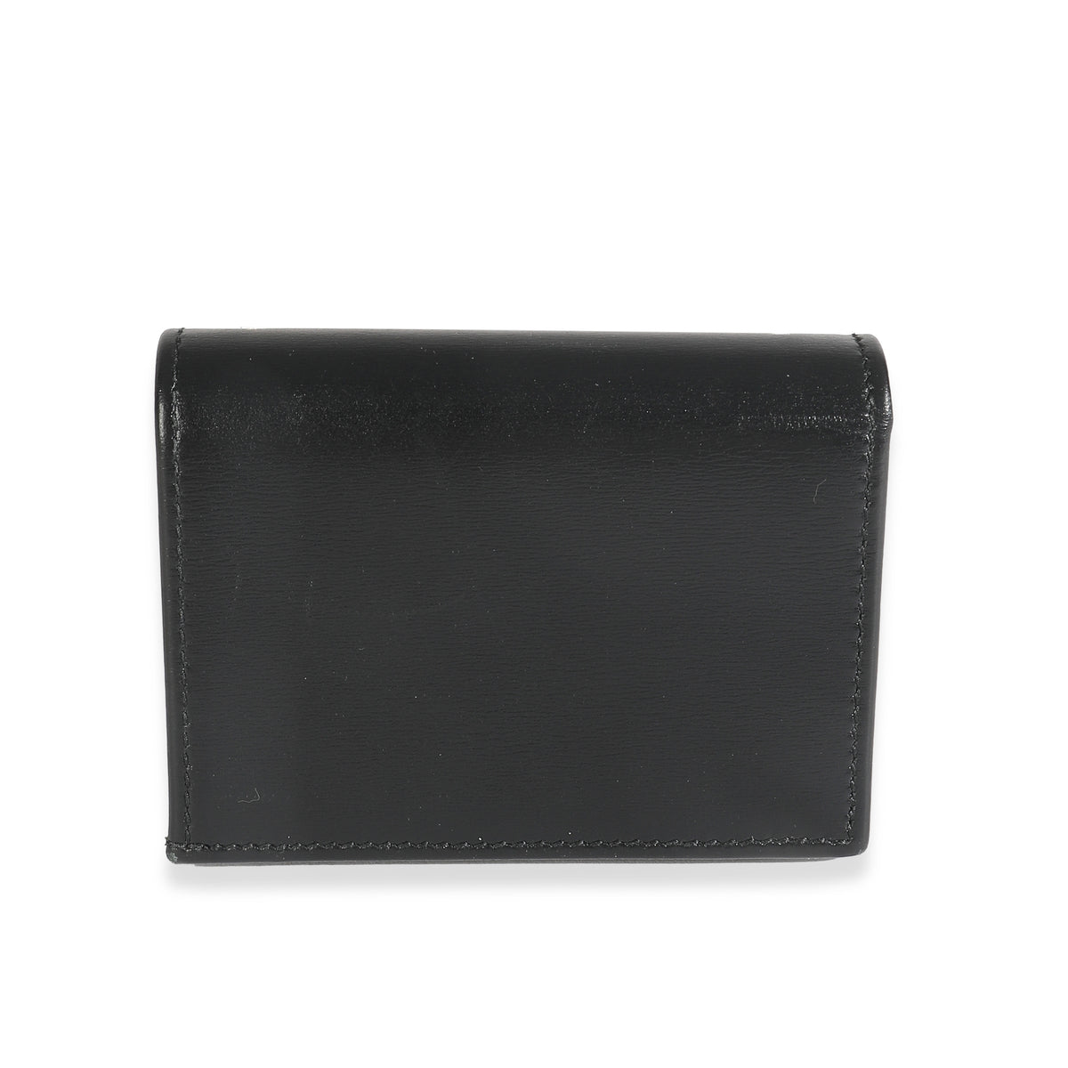 Black Calfskin Horsebit 1955 Card Case Wallet