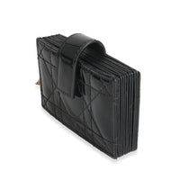 Black Patent Cannage Lady Dior 5 Gusset Card Holder