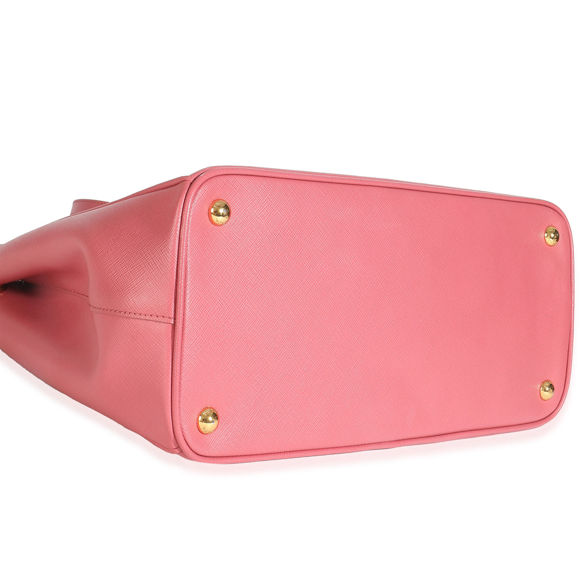 Pink Saffiano Galleria Lux Large Double Zip Tote