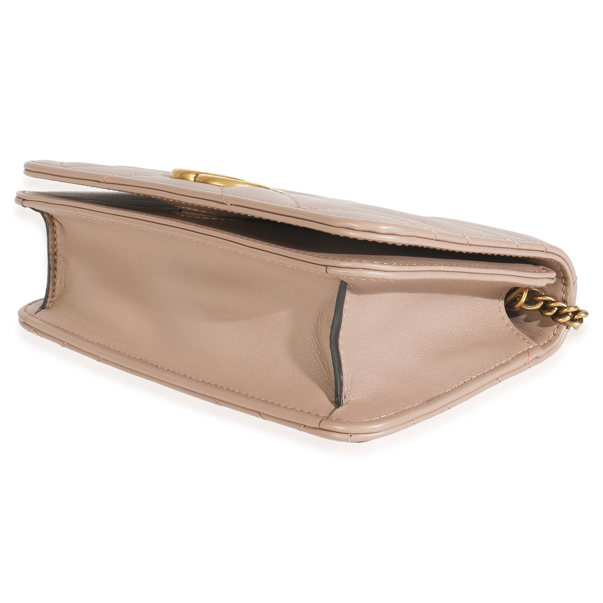 Porcelain Rose Matelasse Calfskin GG Marmont Mini Bag