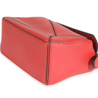 Scarlet Calfskin Mini Puzzle Bag