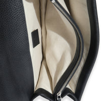 Black Pebbled Calfskin Medium Dionysus Shoulder Bag