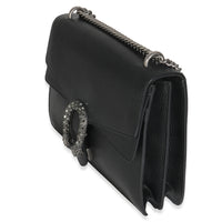 Black Pebbled Calfskin Medium Dionysus Shoulder Bag