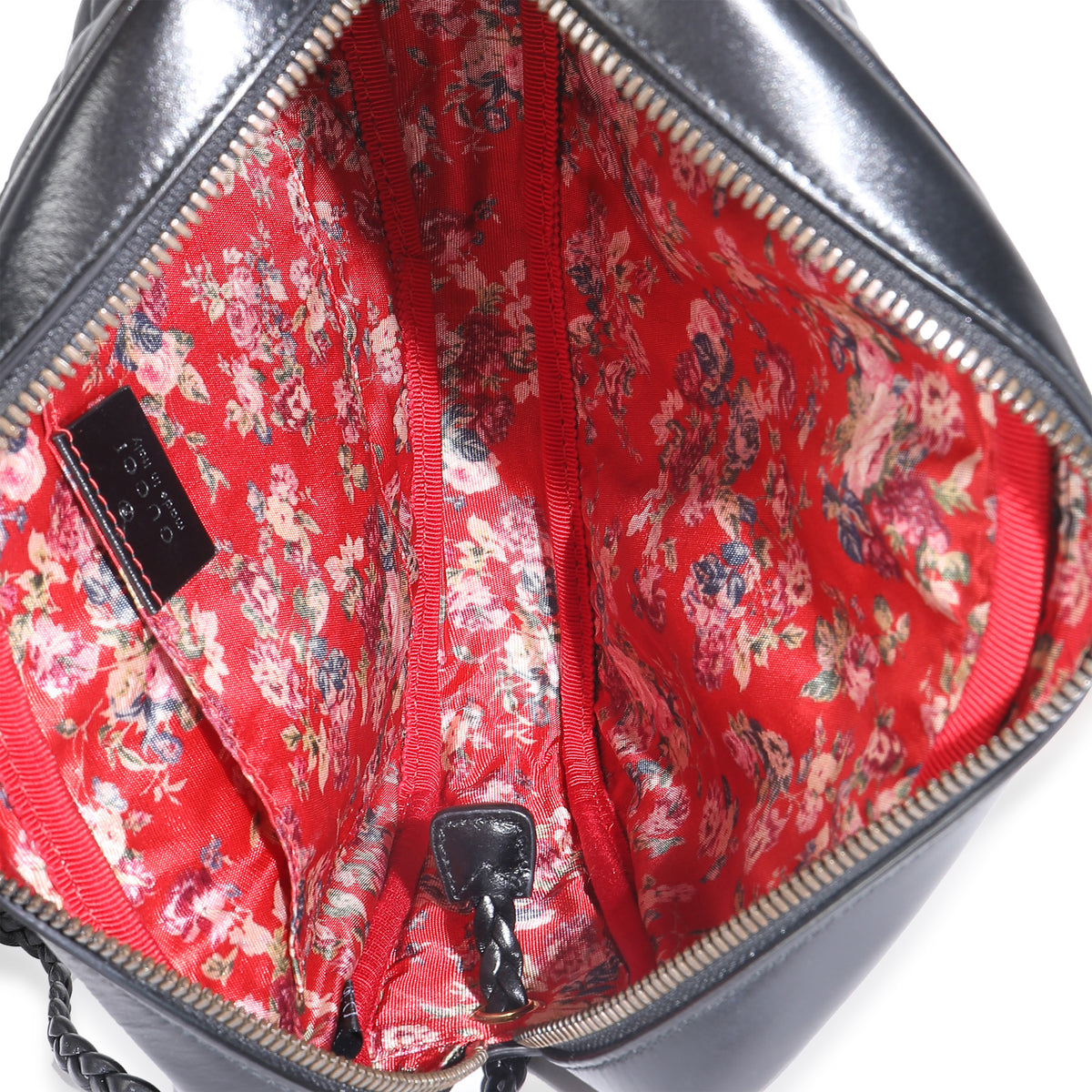 Black Calfskin Web Trapuntata Medium GG Shoulder Bag