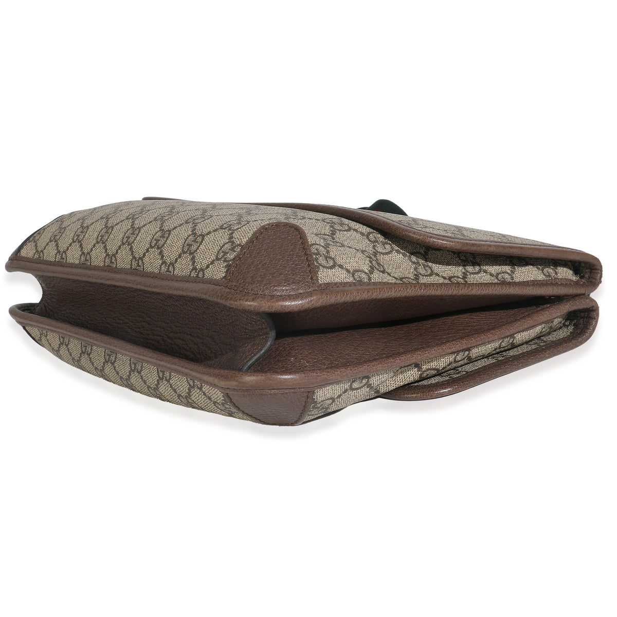 Beige GG Supreme Monogram Web Medium Neo Vintage Double Flap Messenger Bag