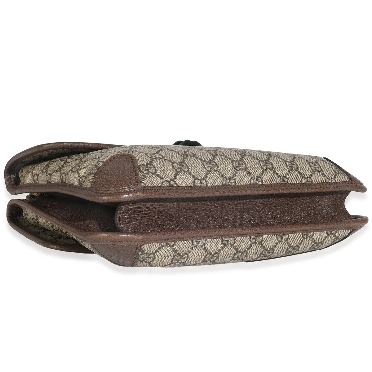 Beige GG Supreme Monogram Web Medium Neo Vintage Double Flap Messenger Bag