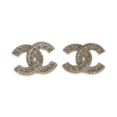 Gold-Plated  2024 Strass CC Earrings