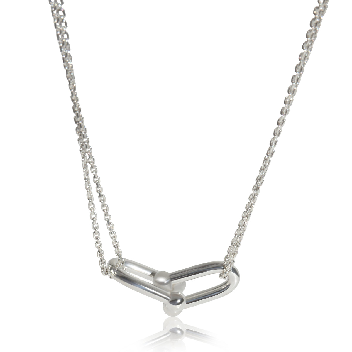 Sterling Silver  HardWear Double Link Necklace