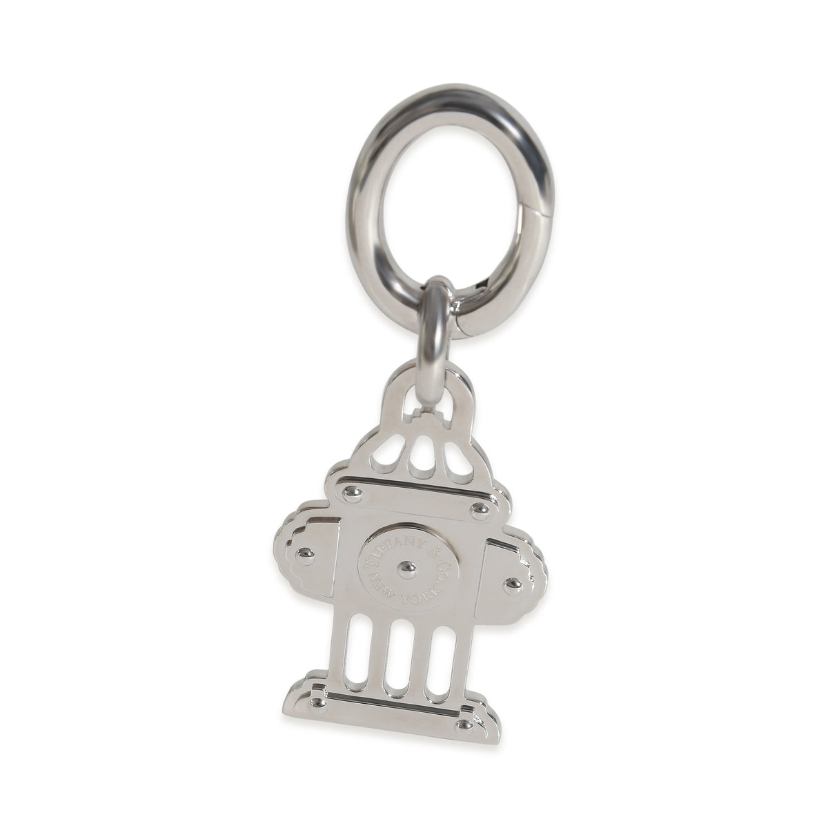 Stainless Steel  Fire Hydrant Pet Collar Charm
