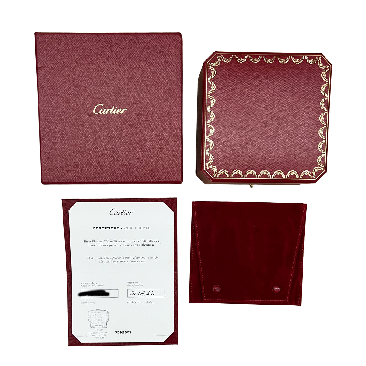 White Gold  Love Bracelet