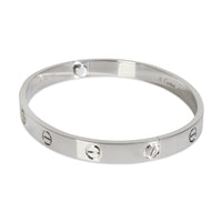 White Gold  Love Bracelet