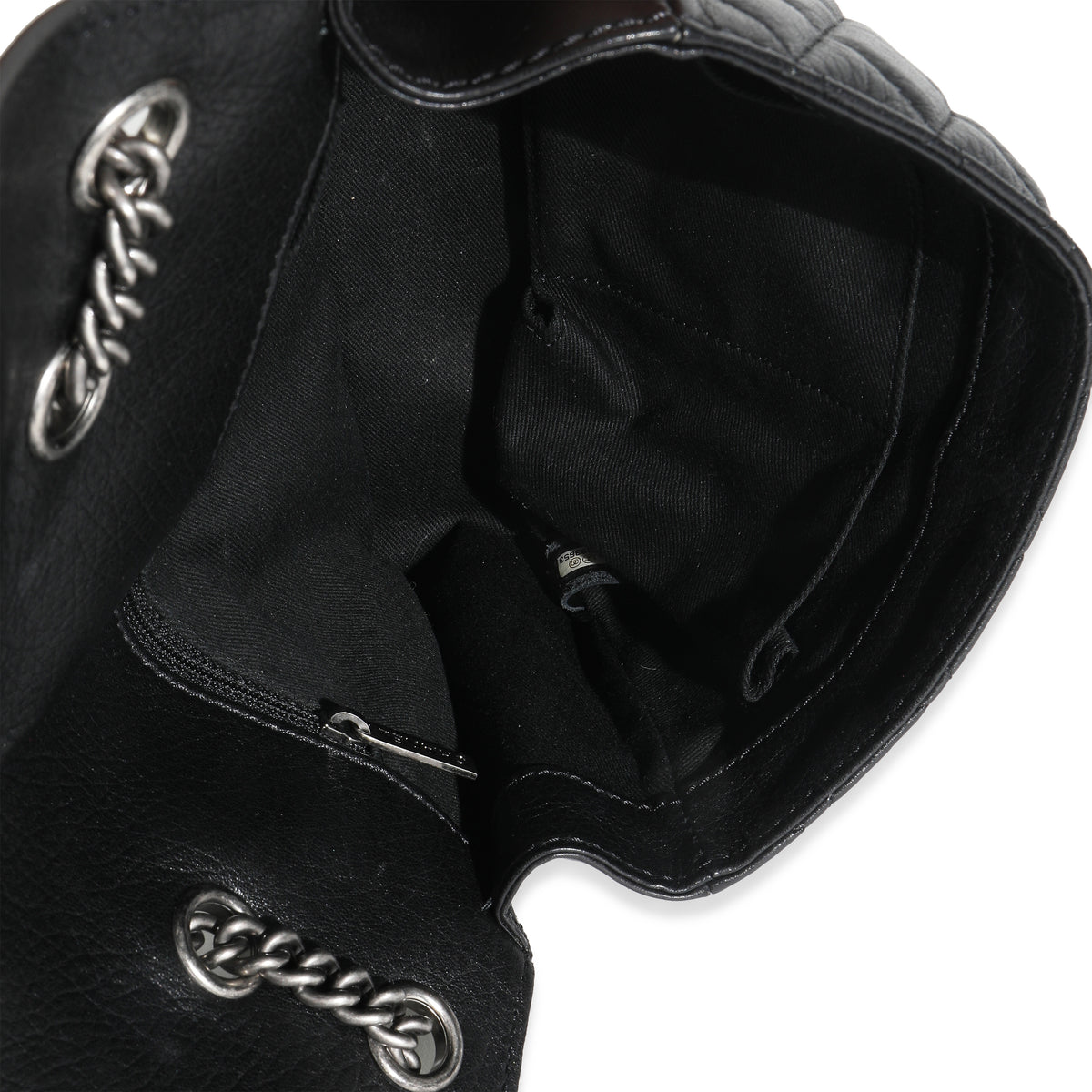 Black Paris Distressed Calfskin Dallas Studded Buckles Flap Bag