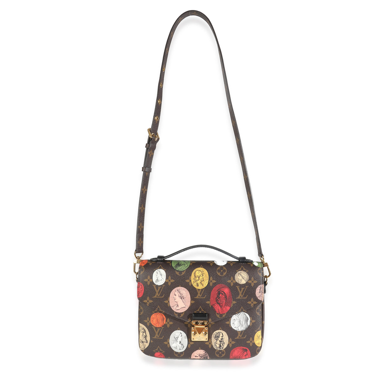 x Fornasetti Monogram Canvas Cameo Pochette Metis