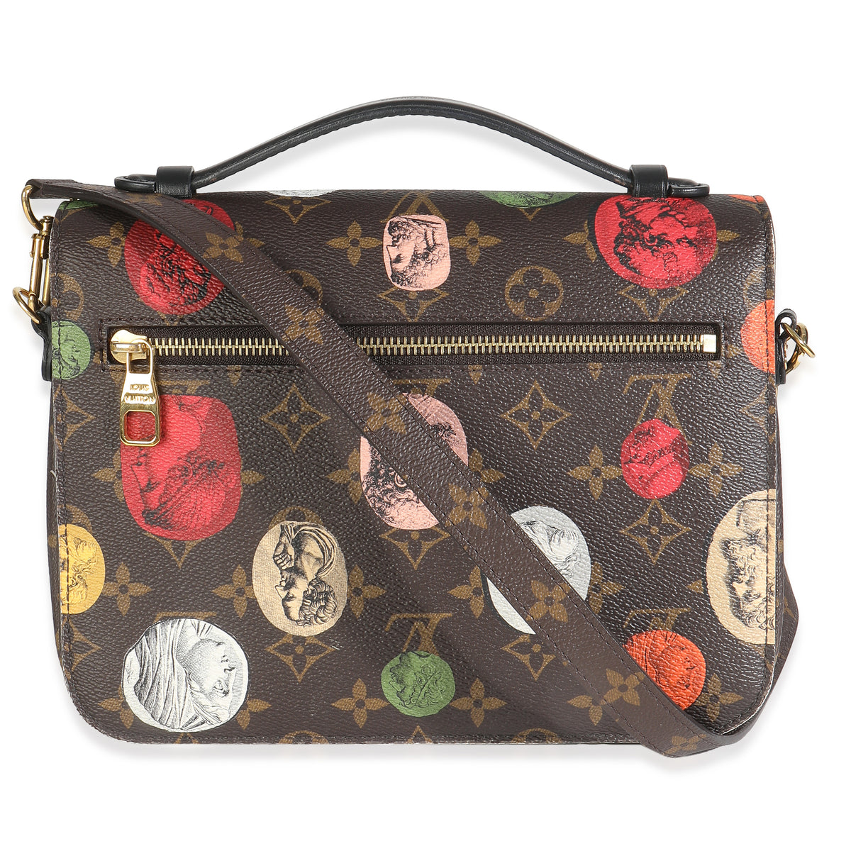 x Fornasetti Monogram Canvas Cameo Pochette Metis
