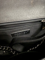 Chanel Black Calfskin Quilted Chevron New Medium Boy Bag Handbag ad3