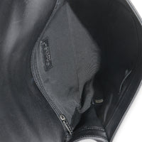 Black Calfskin Quilted Chevron New Medium Boy Bag