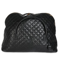 Black Quilted Calfskin Quilted ES Giant Travel Bag