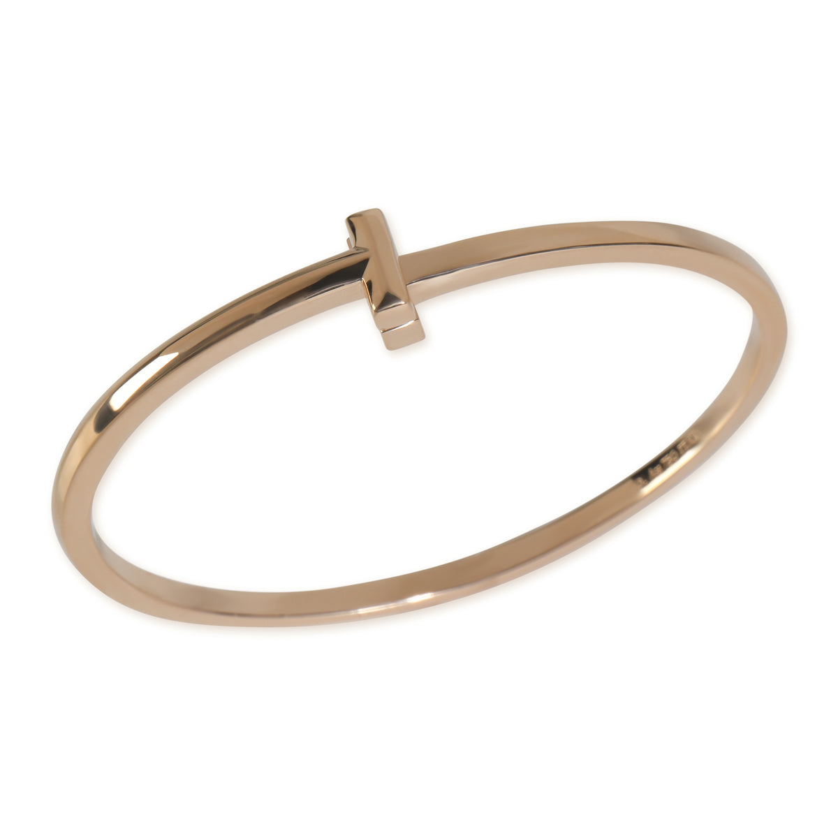 Rose Gold  Tiffany T T1 Narrow Hinged Bracelet