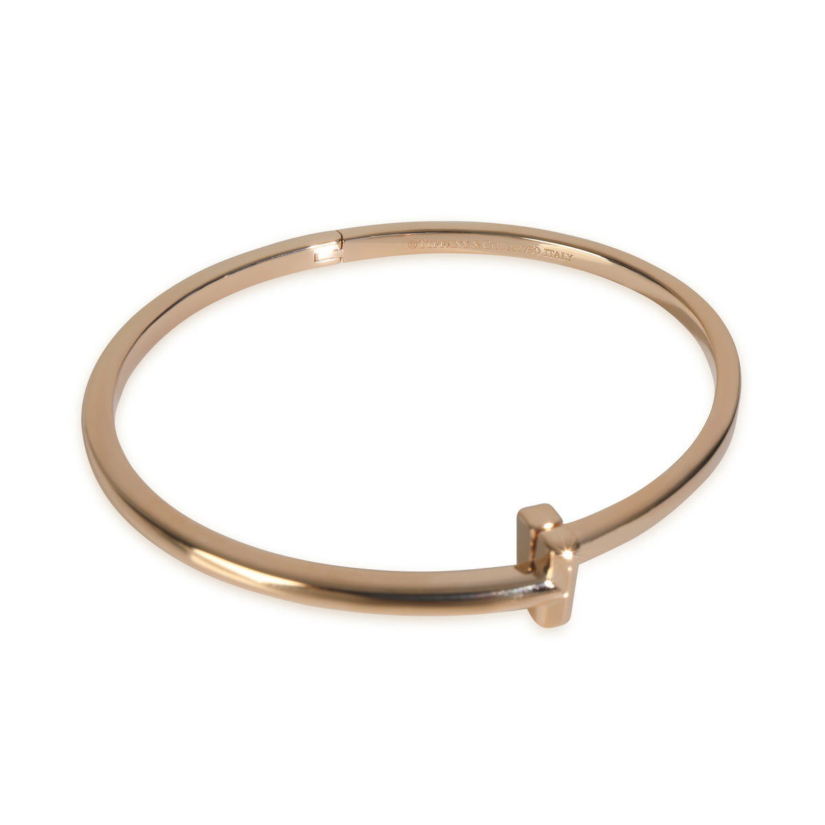Rose Gold  Tiffany T T1 Narrow Hinged Bracelet