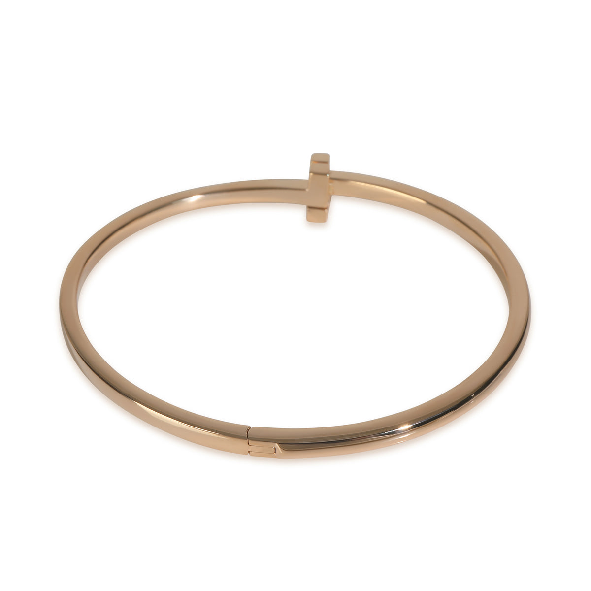 Rose Gold  Tiffany T T1 Narrow Hinged Bracelet