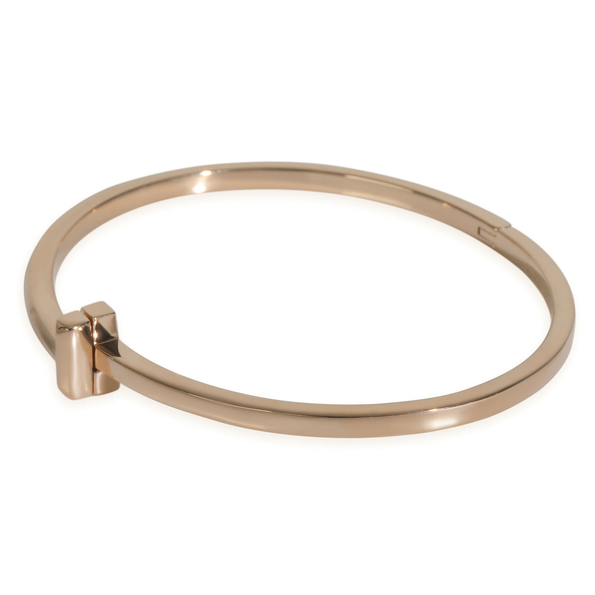 Rose Gold  Tiffany T T1 Narrow Hinged Bracelet