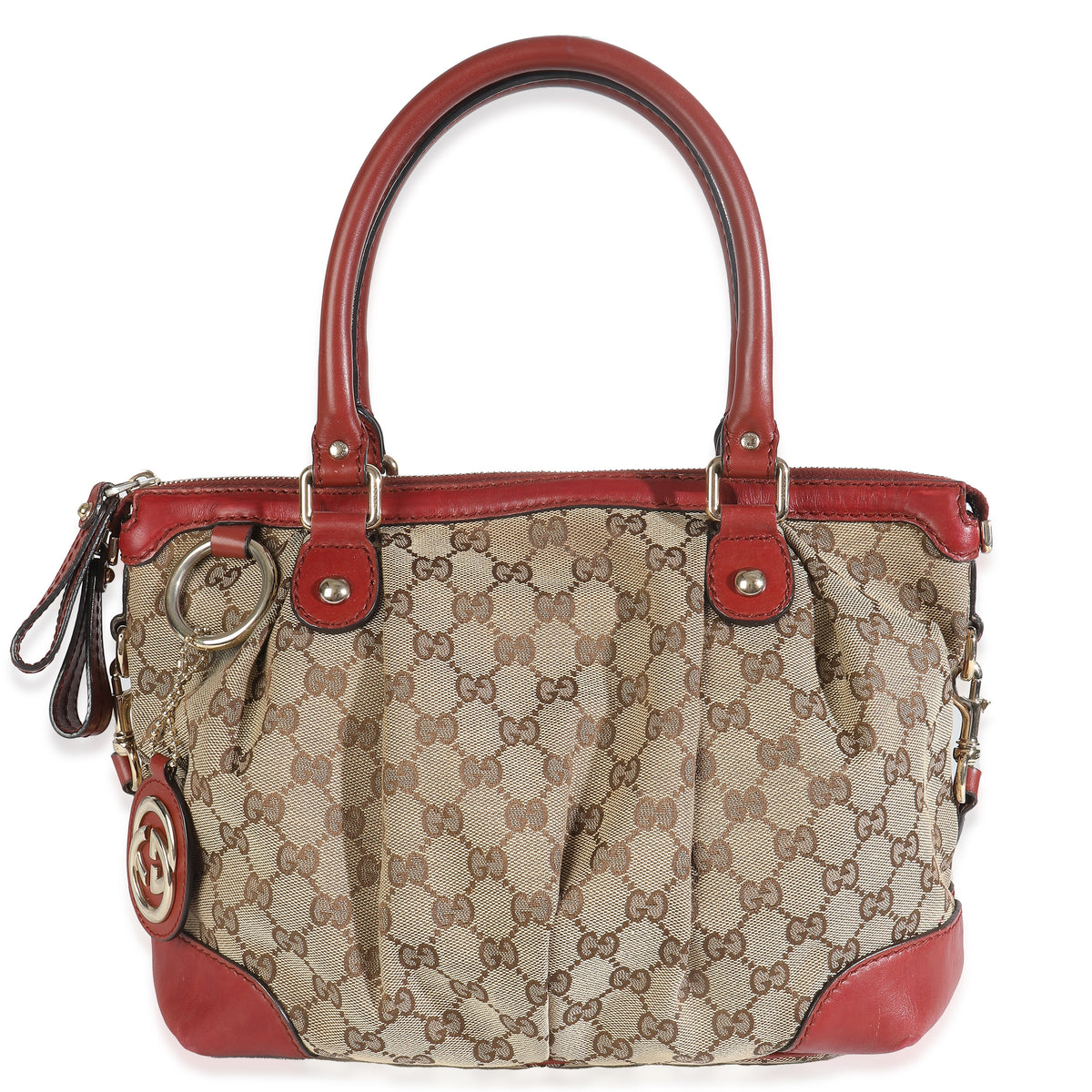 Red Monogram Medium Sukey Top Handle