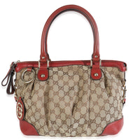 Red Monogram Medium Sukey Top Handle