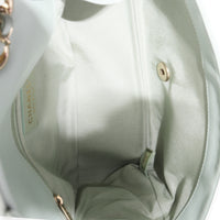 Light Green Quilted Lambskin Medium Mademoiselle Chic Flap Bag