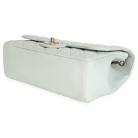 Light Green Quilted Lambskin Medium Mademoiselle Chic Flap Bag