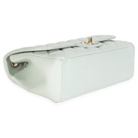 Light Green Quilted Lambskin Medium Mademoiselle Chic Flap Bag