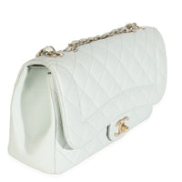 Light Green Quilted Lambskin Medium Mademoiselle Chic Flap Bag