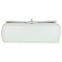 Light Green Quilted Lambskin Medium Mademoiselle Chic Flap Bag