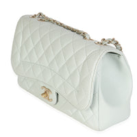 Light Green Quilted Lambskin Medium Mademoiselle Chic Flap Bag