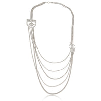 2015 Strass Shield CC Multistrand Necklace