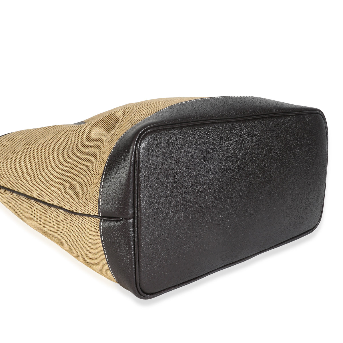 Beige Canvas Web Ophidia Large Foldable Tote