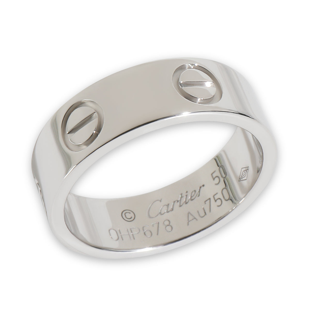 White Gold  Love Ring