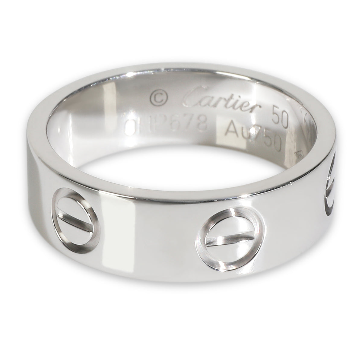 White Gold  Love Ring