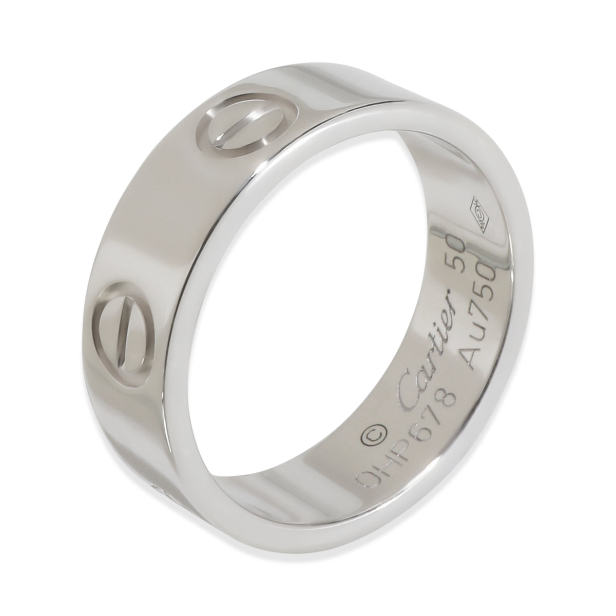 White Gold  Love Ring