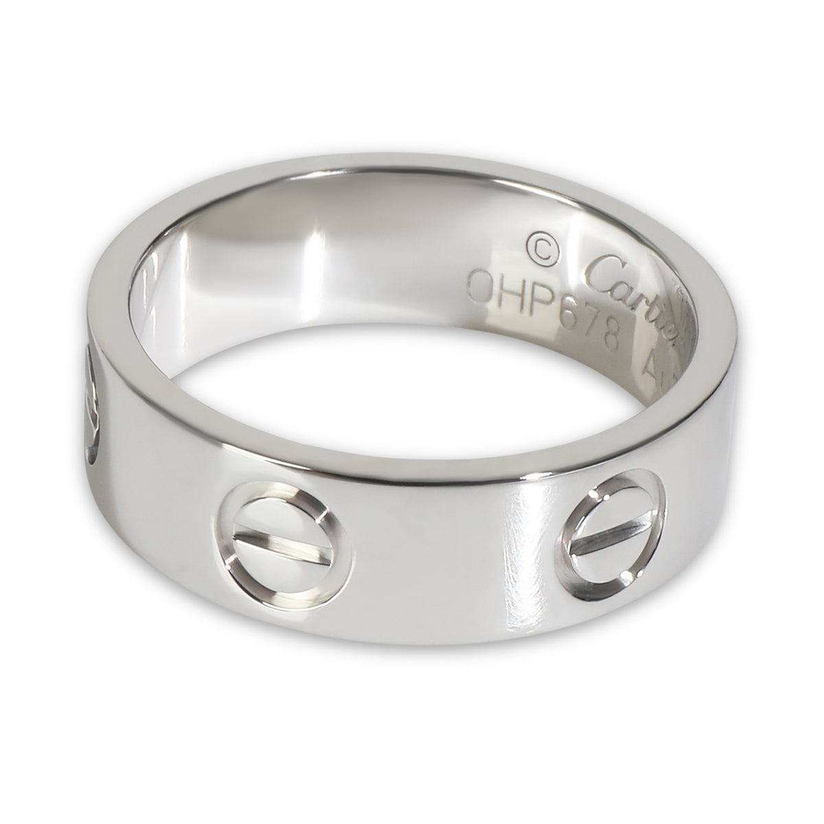 White Gold  Love Ring