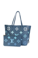 Degrade Bleu Giant Monogram Empreinte Neverfull MM