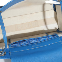 Blue Goyardine Canvas Rouette Souple PM