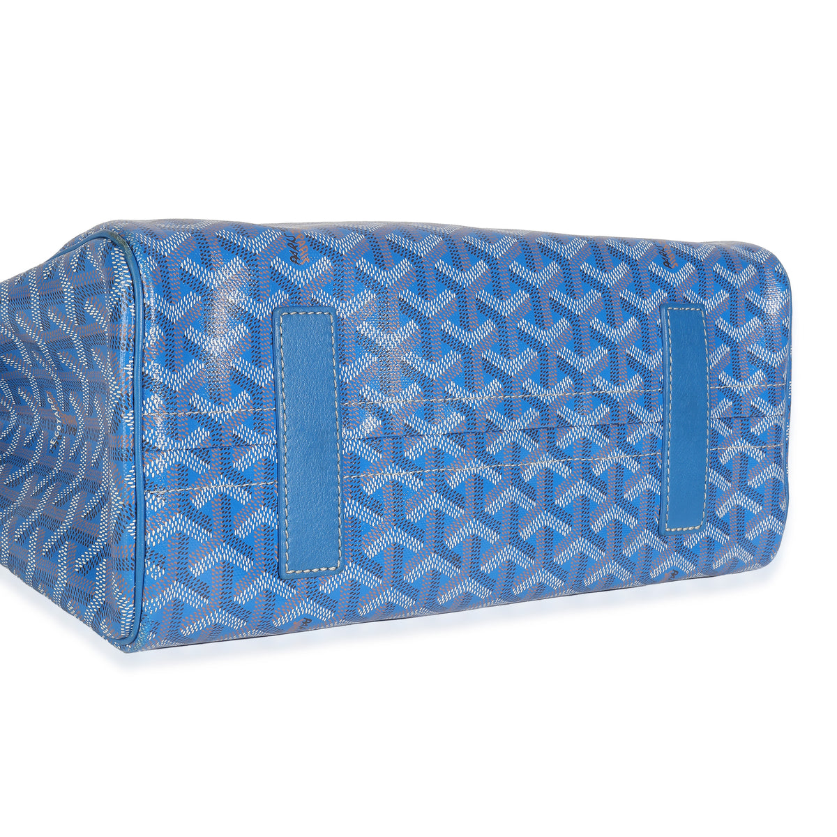 Blue Goyardine Canvas Rouette Souple PM