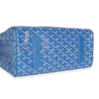 Blue Goyardine Canvas Rouette Souple PM